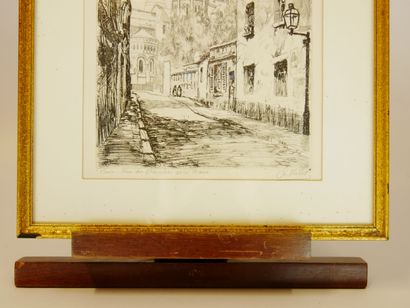 null Charles NOLLET (XXth)

Paris, rue du chevalier

Engraving in black signed lower...