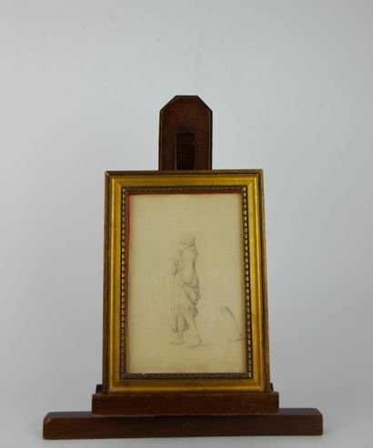 null French school of the 19th century 

Study of a Standing Man

Graphite on paper

26...