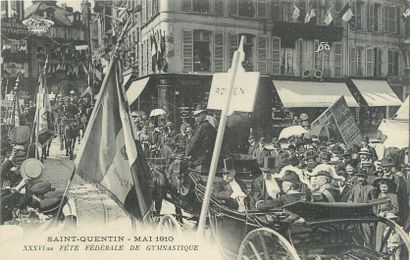 null 16 CARTES POSTALES SPORT : Sélection Aisne - Saint Quentin - Mai 1910 - XXXVI...