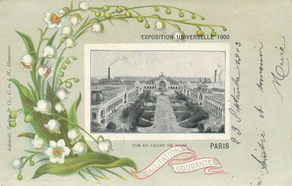 null 7 CARTES POSTALES EXPOSITION 1900 : Sélection. "Palais de l'Horticulture, Pavillon...