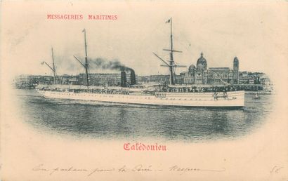 null 23 CARTES POSTALES LES BATEAUX : Petite Sélection. Dont" Messageries Maritimes-Calédonien,...