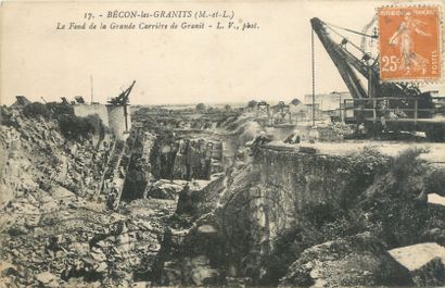 null 53 CARTES POSTALES MINES & CARRIERES : Maine et Loire. Dont" Mines de fer de...