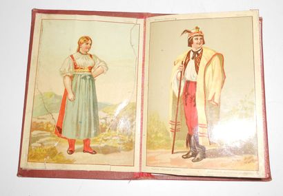 null 12 IMAGES TCHEQUIE : Carnet dépliant en couleurs de costumes de Tchéquie. Album...