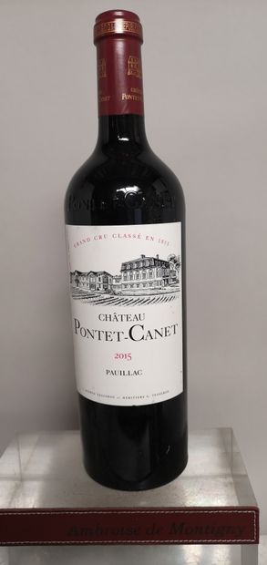 null 1 bouteille Château PONTET CANET - 5e Gcc Pauillac 2015