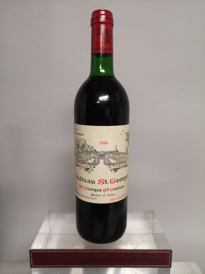 null 1 bouteille Château SAINT GEORGES - Saint Emilion Grand cru 1994 Etiquette légèrement...
