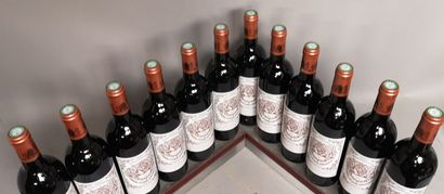 null 12 bouteilles Château PICHON BARON de LONGUEVILLE - 2e Gcc Pauillac 1996 En...