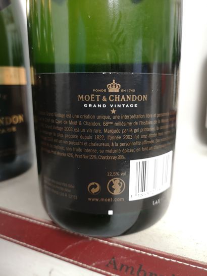 null 6 bouteilles CHAMPAGNE MOET & CHANDON 2003