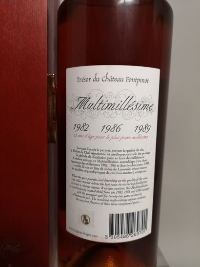 null 1 flacon 70cl COGNAC Grande Champagne 1er Cru de Cognac FRAPIN - En coffret...