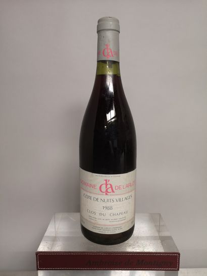 null 1 bouteille COTES de NUITS "Clos du Chapeau" - Domaine de l'ARLOT 1988 Etiquette...
