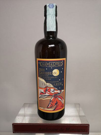 null 1 bouteille RHUM - SAMAROLI "Caribbean Rum" 2006 MISE UNIQUE pour TRUSSARDI...
