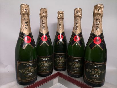 null 5 bouteilles CHAMPAGNE MOET & CHANDON 1999