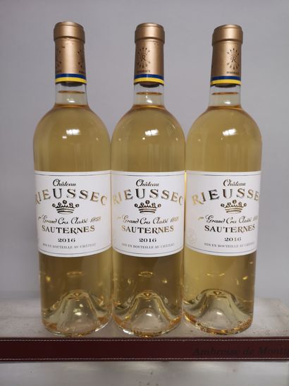 null 3 bouteilles Château RIEUSSEC - 1er Cc Sauternes 2016