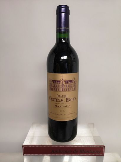 null 1 bouteille Château CANTENAC BROWN - 3e Gcc Margaux 1991