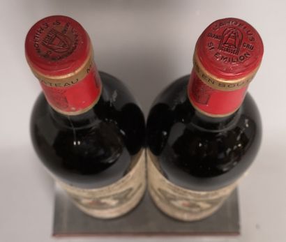null 2 bouteilles Château ANGELUS - 1er Gcc Saint Emilion 1986 Etiquettes abiméess,...