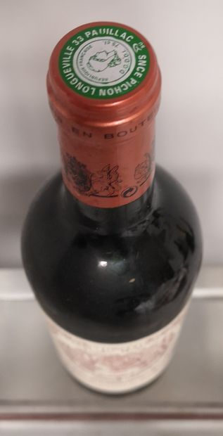 null 1 bouteille Château PICHON BARON de LONGUEVILLE - 2e Gcc Pauillac 1993