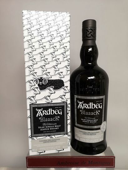 null 1 flacon 70cl ARDBEG SCOTCH WHISKY "Blaaack The Ultimate " Commitee 20th anniversary...