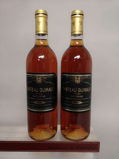 null 2 bouteilles Château GUIRAUD - 1er Cc Sauternes 1990