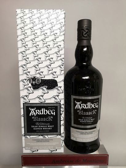 null 1 flacon 70cl ARDBEG SCOTCH WHISKY "Blaaack The Ultimate " Commitee 20th anniversary...
