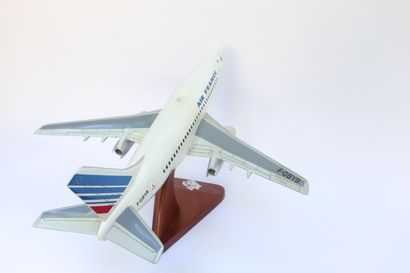 null BOEING B-737 AIR FRANCE.

Contemporary painted wooden model of the aircraft,...