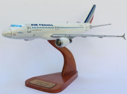 null AIRBUS A320 AIR FRANCE.

Contemporary model in painted wood, registration F-GFKZ,...