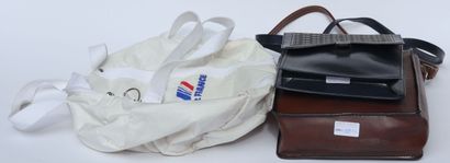 null AIR FRANCE BAGS. 

Brown imitation bag of Navigant Staff, blue imitation bag...