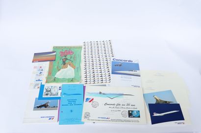 null CONCORDE AIR FRANCE. 

Lot of documentations: safety instructions, menu, mailbags,...