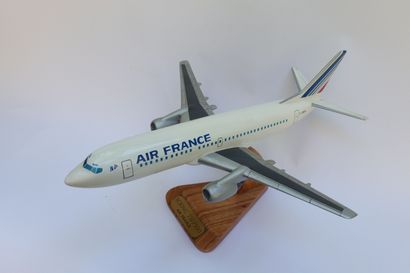 null BOEING B-737-500 AIR FRANCE.

Contemporary painted wooden model of the aircraft,...