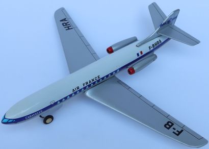 null SUD AVIATION SE 210 CARAVELLE AIR FRANCE. 

Toy plane JOUSTRA in lithographed...
