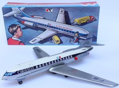 null SUD AVIATION SE 210 CARAVELLE AIR FRANCE. 

MONT BLANC toy airplane in lithographed...