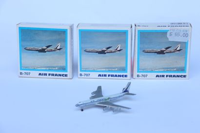 null BOEING B-707 AIR FRANCE.

3 modèles en Die-Cast de marque SHABAK, Ref. 935....