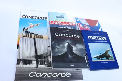 null CONCORDE. 

Lot of 9 books including : 

Concorde by Beniada and Fraile, edition...