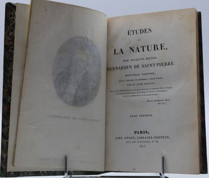 null BERNARDIN DE SAINT- PIERRE. Etudes de la nature. Nouvelle édition. Paris, Aimé...