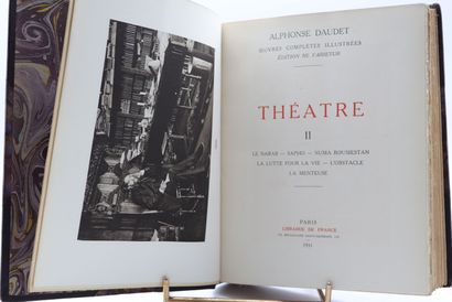 null DAUDET (A.). Oeuvres complètes illustrées. Paris, Lib. de France, 20 vol. in-4,...
