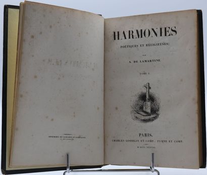 null LAMARTINE. Harmonies poétiques et religieuses. Paris, Gosselin, 1838, 2 vol....