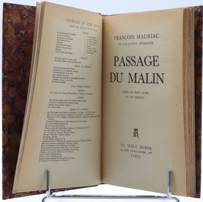 null MAURIAC (F.). Oeuvres de François Mauriac. Ens. de 25 vol. in-12, demi-rel....