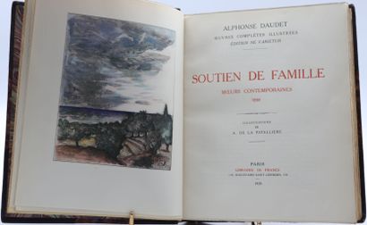null DAUDET (A.). Oeuvres complètes illustrées. Paris, Lib. de France, 20 vol. in-4,...