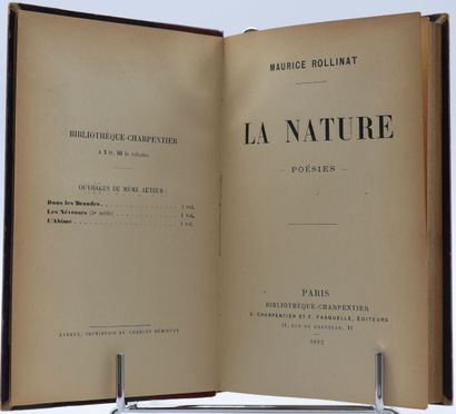 null MAURIAC (F.). Oeuvres de François Mauriac. Ens. de 25 vol. in-12, demi-rel....