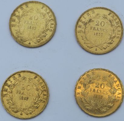 null 4 Monnaies 20 Francs OR. Napoléon III.

1857 A.

Poids : 25,71grs



Estimation...