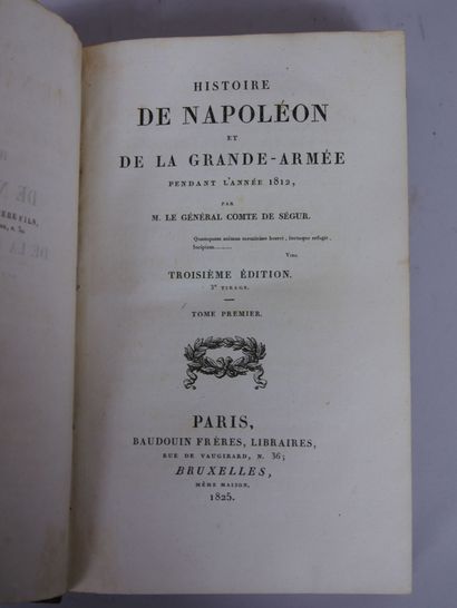 null SEGUR (Général, comte de)

Histoire de Napoléon et de la Grande Armée pendant...