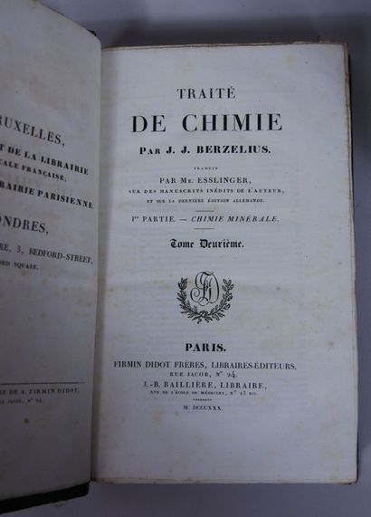 null BERZELIUS (Jans Jacob) 

Traité de Chimie par Me Esslinger, sur des manuscrits...
