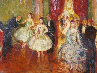null Marcel COSSON (1878-1956)

Danseuses de ballet dans le foyer de l'Opéra

Huile...