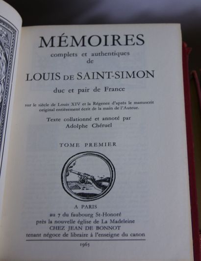 null SAINT-SIMON (Louis de)

Mémoires complets et authentiques de Louis de Saint-Simon,...