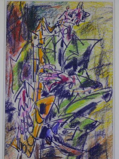 null GEN PAUL (1895-1975)

Le Saxophoniste 

Crayons de couleurs sur papier, signée...