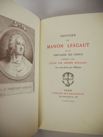 null 
PREVOST (Abbot) 




History of Manon Lescaut and the Chevalier des Grieux




Paris...