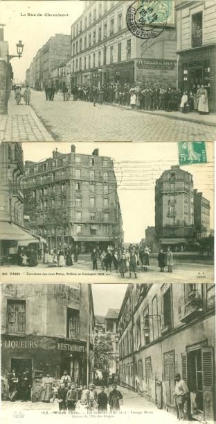 null 25 CARTES POSTALES PARIS: 13ème Arrondissement. Dont" Passage Moret- Caveau...