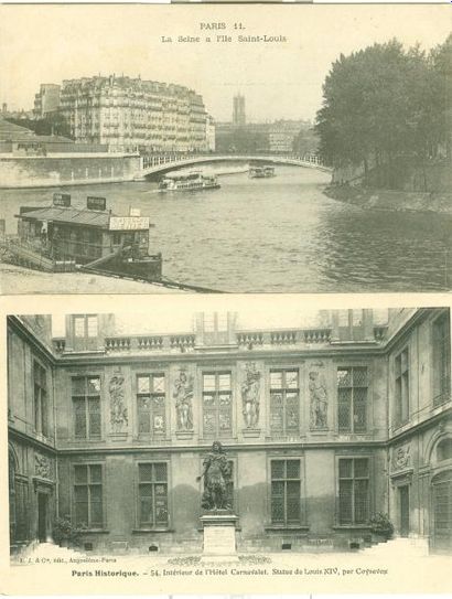 null 135 CARTES POSTALES PARIS: Divers Arrondissements. "Rues, Boulevards, Monuments,...