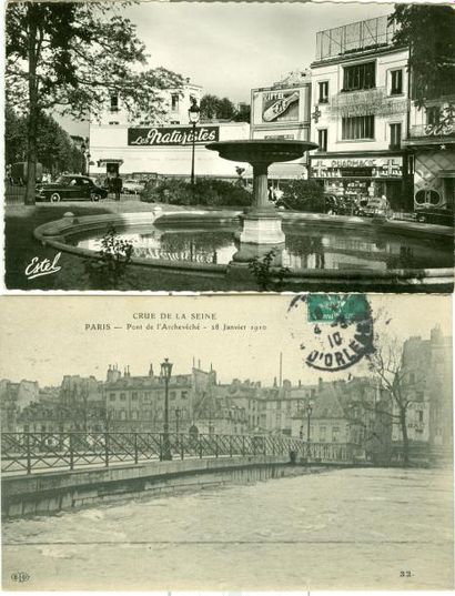 null 90 CARTES POSTALES PARIS: Divers Arrondissements. Dont" Place Pigalle (cpsm),...