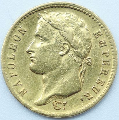 null France. 1 Monnaie OR.

20 Francs, Napoléon, 1811 A.

Poids : 6,40grs.



Estimation...