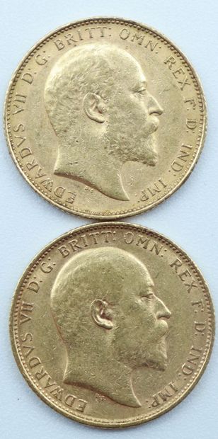 null Australie. 2 Monnaies OR.

Souverains, Edward VII, 1905 (x 2).

Poids : 15,92grs.



Estimation...