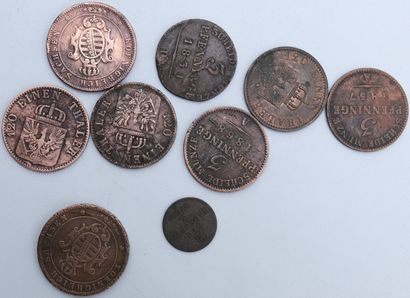 null Set of 229 Coins - Germany/Prussia/Austria.

26-1 Pfennig, 1874 to 1927.

21-2...